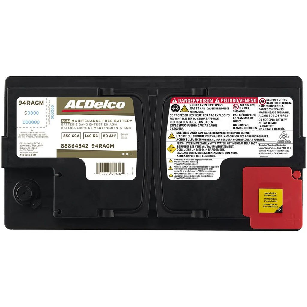 ACDelco AGM Automotive BCI Group 94R Battery - 94RAGM