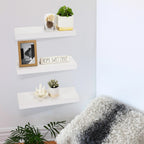 16 Inch Floating Wall Shelves, 3 Pack