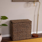 Sofia + Sam Oversized Divided Seagrass Hamper With 2 Canvas Liners, 28 x 14 x 27 Inches - 4602