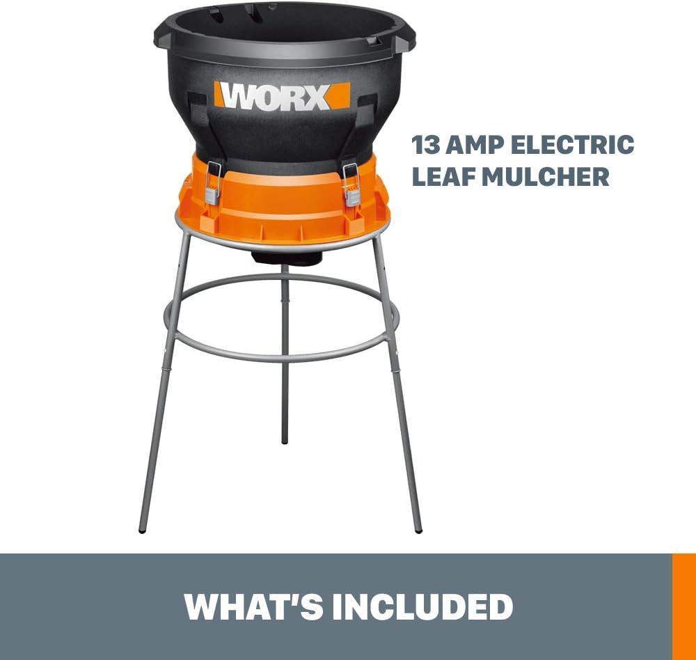 Worx 13 Amp Corded Electric Leaf Mulcher and Shredder - WG430