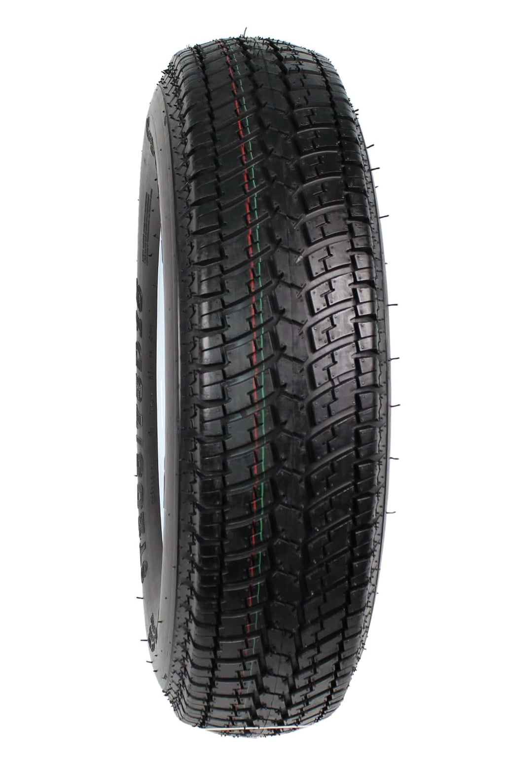 2-Pack Trailer Tires On Rims ST205/75D15 Load Range C 5-Lug White Spoke 15 inch