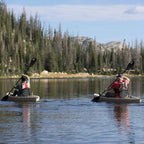 Lifetime Fishing Kayak 10ft 2-Pack With Paddles, UV-Protected HDPE, Tan - Tamarack Angler 100