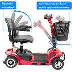 UltraLite 4-Wheel Mobility Scooter, Portable, Lightweight, 14-Mile Range - A898