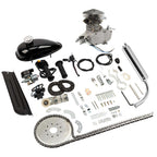 Zimtown 80cc 2-Stroke Engine Bike Motor Kit For 26in Bicycles, Silver White